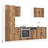 vidaXL Kitchen Cabinet Set Old wood Engineered wood 7 Piece Set