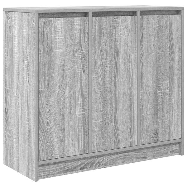 vidaXL Sideboard Gray Sonoma Engineered wood 33.5 x 13.4 x 29.9 in