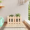 vidaXL Garden Planter Natural wood Solid pine wood (untreated) Small
