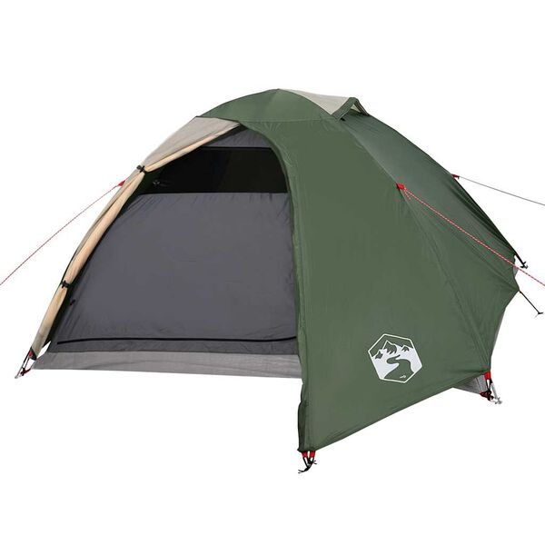 vidaXL Camping Tent Dome 4-Person Green Waterproof