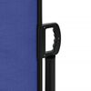 vidaXL Retractable Side Awning Blue Polyester with PU coating, Steel