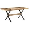 vidaXL Dining Table Rough Mango Wood Finish