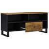 vidaXL TV Cabinet Honey Brown Solid Mango Wood Medium TV Cabinet