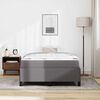vidaXL Bed Frame with Mattress Grey 47.24 x 78.74 in Fabric