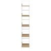 vidaXL Shelf Cabinet Oak and white Engineered wood, steel