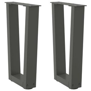 vidaXL Dining Table Leg Anthracite Powder-coated steel Adjustable