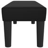vidaXL Bench Black Faux leather 39.4 x 11.8 x 11.8 in Durable Benches