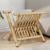 vidaXL Magazine Rack Natural Bamboo Bamboo 16.5 in x 12.0 in x 13.6 in