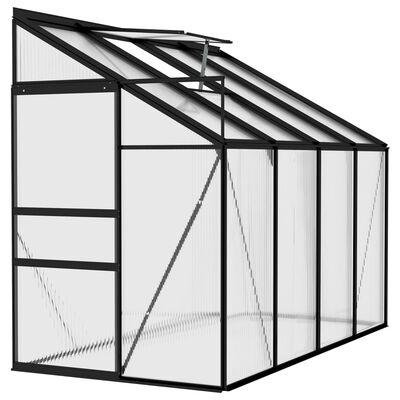 vidaXL Greenhouse Anthracite Aluminum 177.3 ft³
