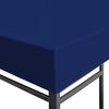vidaXL Gazebo Top Cover Blue Polyester with PVC coating 9.8 x 9.8 ft