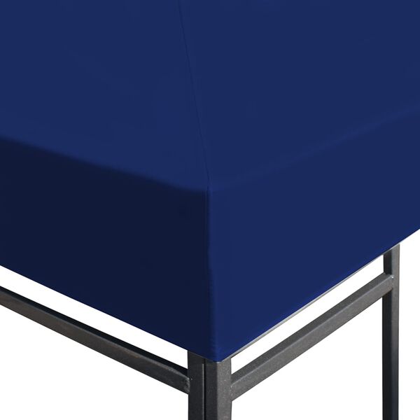 vidaXL Gazebo Top Cover Blue Polyester with PVC coating 9.8 x 9.8 ft