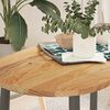vidaXL Table Top Light brown Solid Oak Wood 39.4x19.7 in Durable