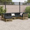 vidaXL Garden Sofa Set Anthracite Vacuum pressure impregnated pinewood