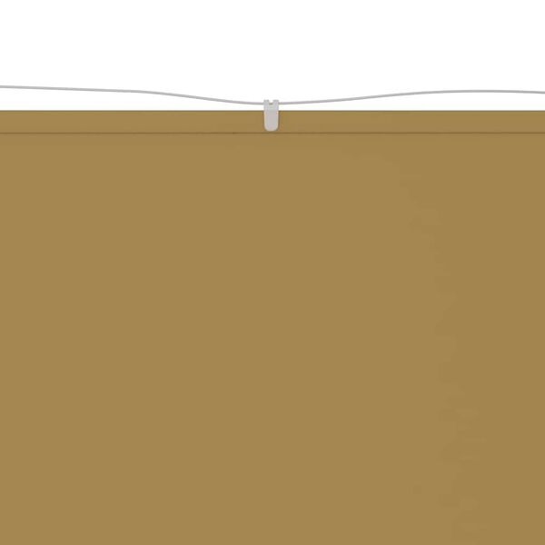 vidaXL Vertical Awning Beige Oxford fabric (100% polyester) Large