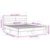 vidaXL Bed Frame Sonoma oak Engineered wood, metal, plywood Double