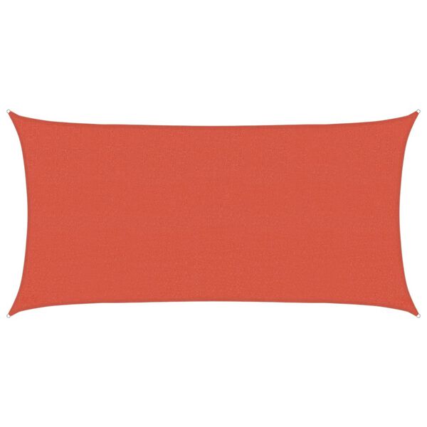 vidaXL Sunshade Sail 1.75 oz/ft&sup2; Terracotta 8.2x14.8' HDPE