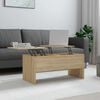 vidaXL Coffee Table Sonoma Oak Engineered Wood Medium Coffee Table