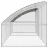 vidaXL Chicken Cage 3 pcs Silver 236.22 x 78.74 x 78.74 in
