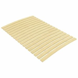 vidaXL Slatted Bed Base Natural Wood Solid poplar wood 31.5x79.1 in
