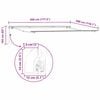 vidaXL Retractable Awning Manual Orange and Brown 177.17 x 118.11 in