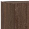 vidaXL TV Wall Cabinet Brown oak Engineered wood Medium TV Wall Cabinet