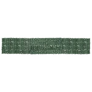 vidaXL Balcony Screen Dark green Polyethylene, fabric 236.2 x 39.4 in