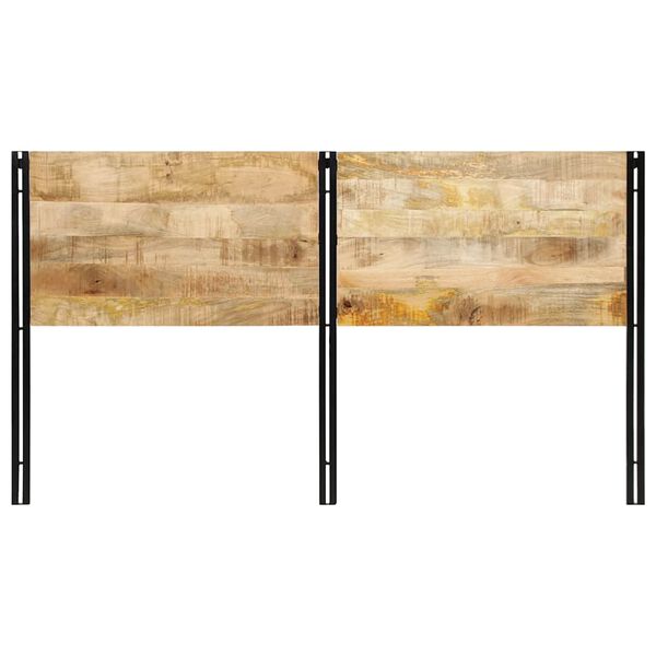 vidaXL Headboard Brown Solid Mango Wood 70.9 in Durable Headboard