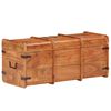 vidaXL Storage Chest Natural Acacia Solid Acacia Wood, Iron Standard
