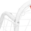 vidaXL Football Goal with Net White 49.2x37.8x23.6" Steel&Polyester