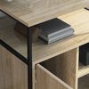 vidaXL Cabinet with Charging Station with Wheel Sonoma Oak