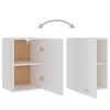 vidaXL Hanging Cabinet White Engineered wood Medium Hanging Cabinet