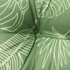 vidaXL Garden Bench Cushion Leaf Pattern 100% polyester 47.2 x 19.7 in