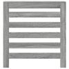 vidaXL Radiator Cover Grey Sonoma 30.7x7.9x32.3" Engineered Wood