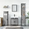 vidaXL Bathroom Furniture Set Grey Sonoma
