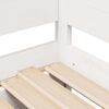 vidaXL Daybed With Trundle White Solid pine wood 31.5 x 79 in Extendable