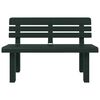 vidaXL Garden Bench Green Polypropylene 43.3 x 20.5 x 28.0 in Durable