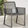 vidaXL Garden Chair Black PE Rattan Standard Lightweight Garden Chair