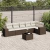 vidaXL Garden Sofa Set Brown