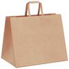 vidaXL Paper Bags 250 pcs with Handles Brown 32x22x24 cm
