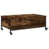 vidaXL Coffee Table Smoked Oak Engineered wood, powder-coated steel