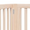 vidaXL Dog Gate Set of 10 Light Brown Solid Poplar wood Large Foldable