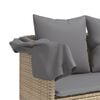 vidaXL Sun Lounger Beige, Light grey