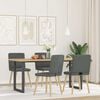 vidaXL Dining Chair Set of 4 Dark grey