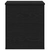 vidaXL Storage Box Black Oak 15.75 x 16.54 x 18.11 in Engineered Wood