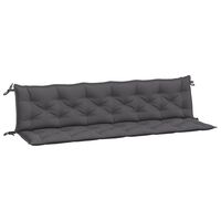 vidaXL Garden Bench Cushions 2pcs Anthracite 78.7"x19.7"x2.8" Oxford Fabric