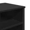 vidaXL Bathroom Sink Cabinet Black 35.8x13.8x23.6" Engineered Wood