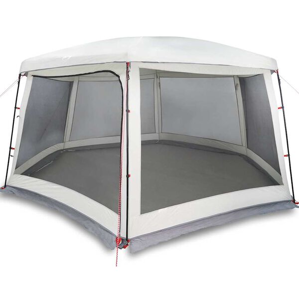vidaXL Pool Tent with Removable Fly & Mesh Walls Grey 263.8x232.3"