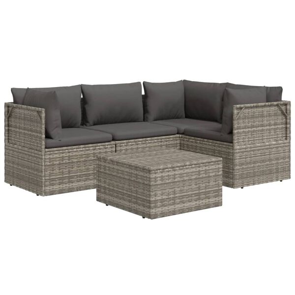 vidaXL Garden Lounge Set Grey