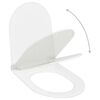 vidaXL Soft-close Toilet Seat with Quick-release Design White