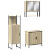 vidaXL Bathroom Furniture Set Sonoma Oak Engineered Wood Medium